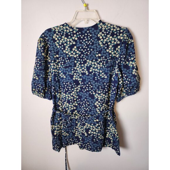 Charter Club floral wrap blouse. - Picture 3 of 7
